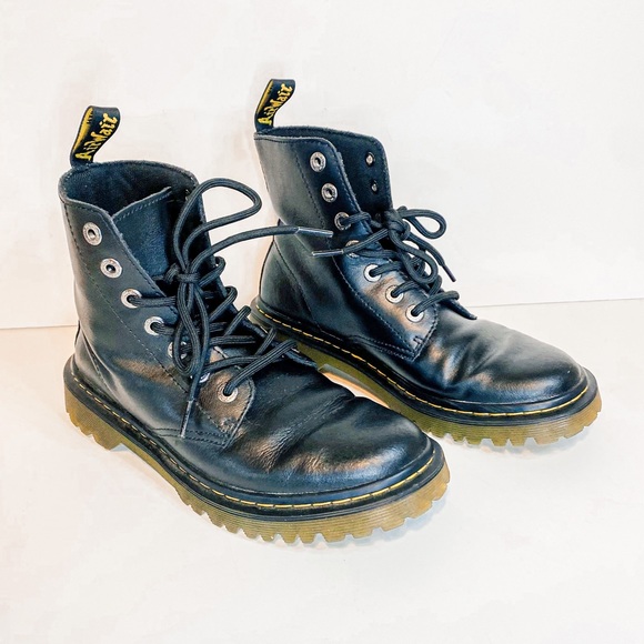 Dr Martens Luana Lace Up Black Leather 
